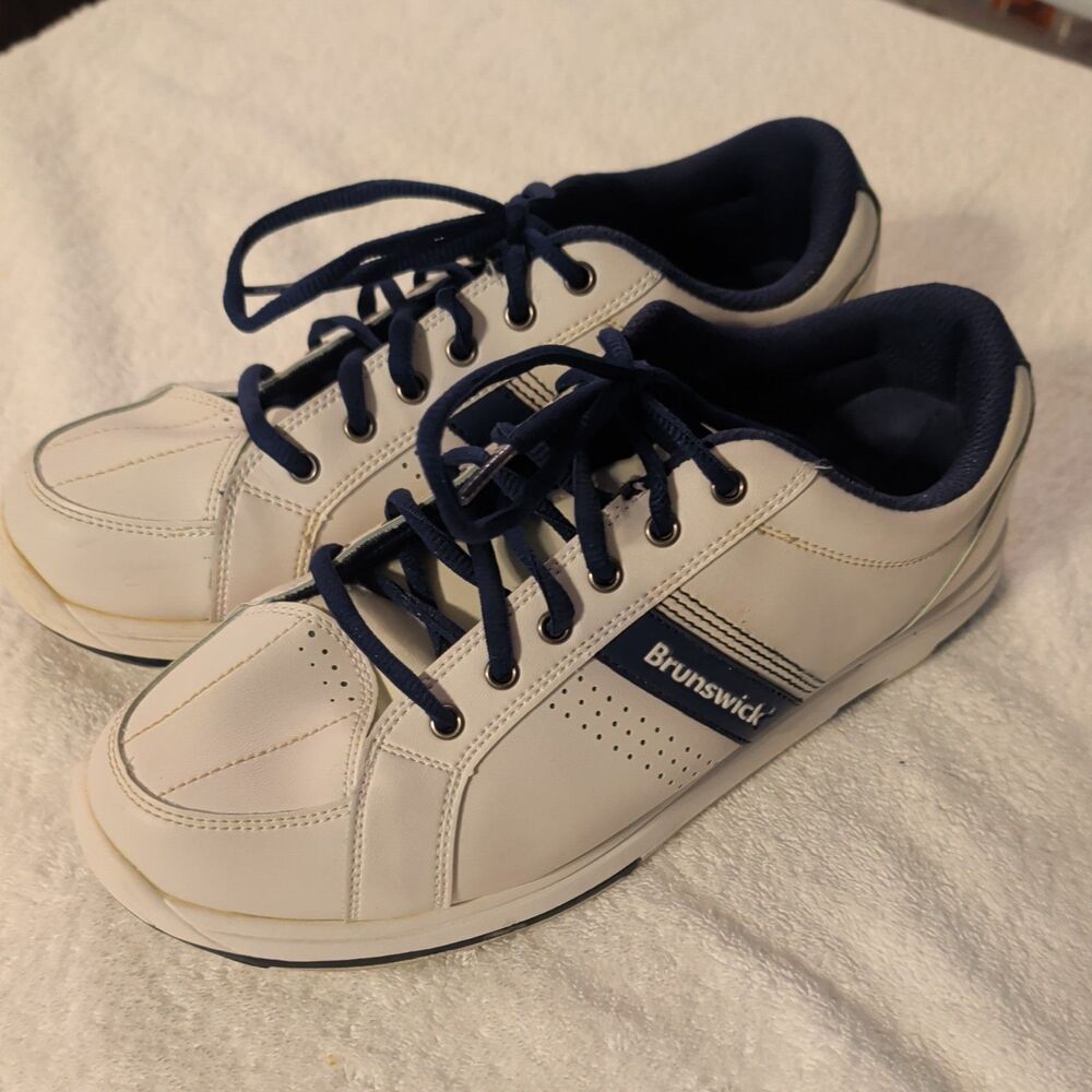 Brunswick Clipper Men's Bowling Shoes White/Blue M10